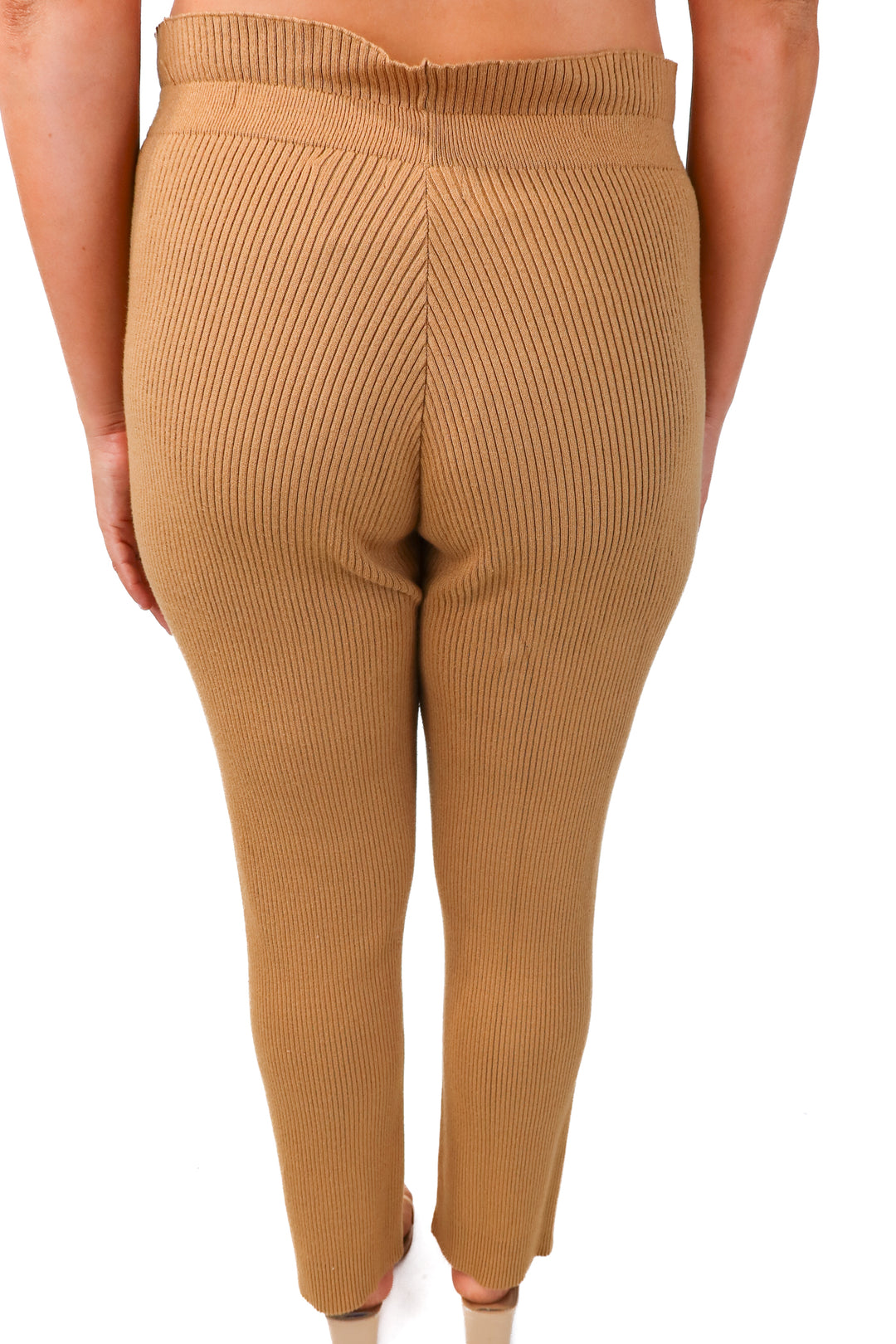 lpa brown ribbed lounge pants (m; retail $135)
