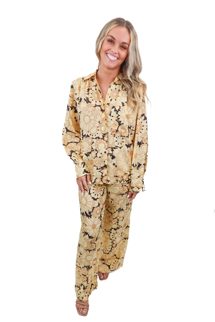 Rebecca Taylor silk floral set (XS; retail $525)