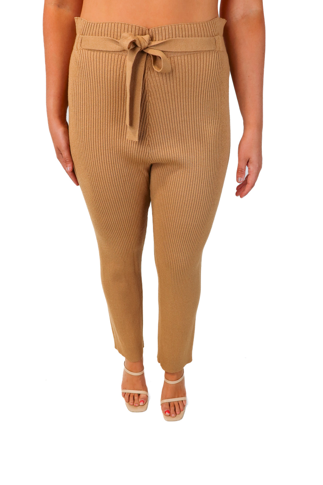 lpa brown ribbed lounge pants (m; retail $135)