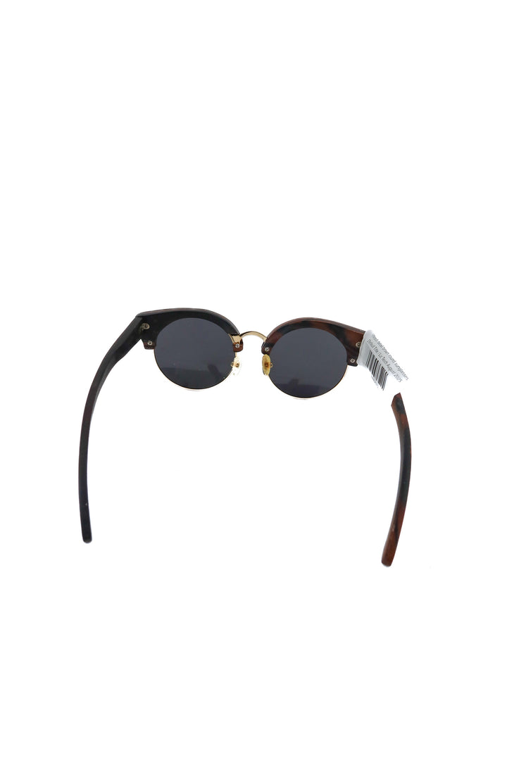 finlay & co. Wood detail brown round sunglasses (retail $240)