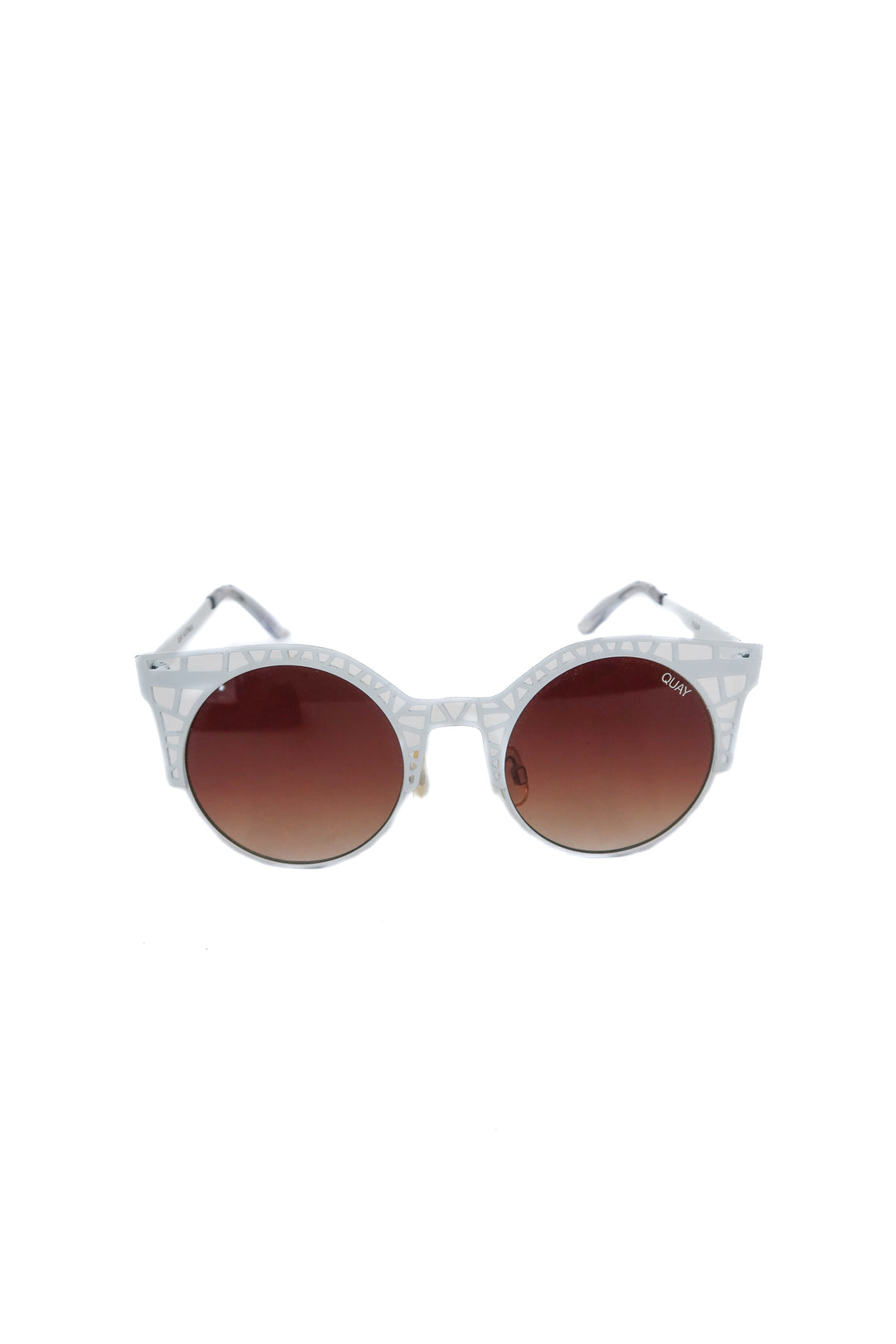 Quay white sunglasses