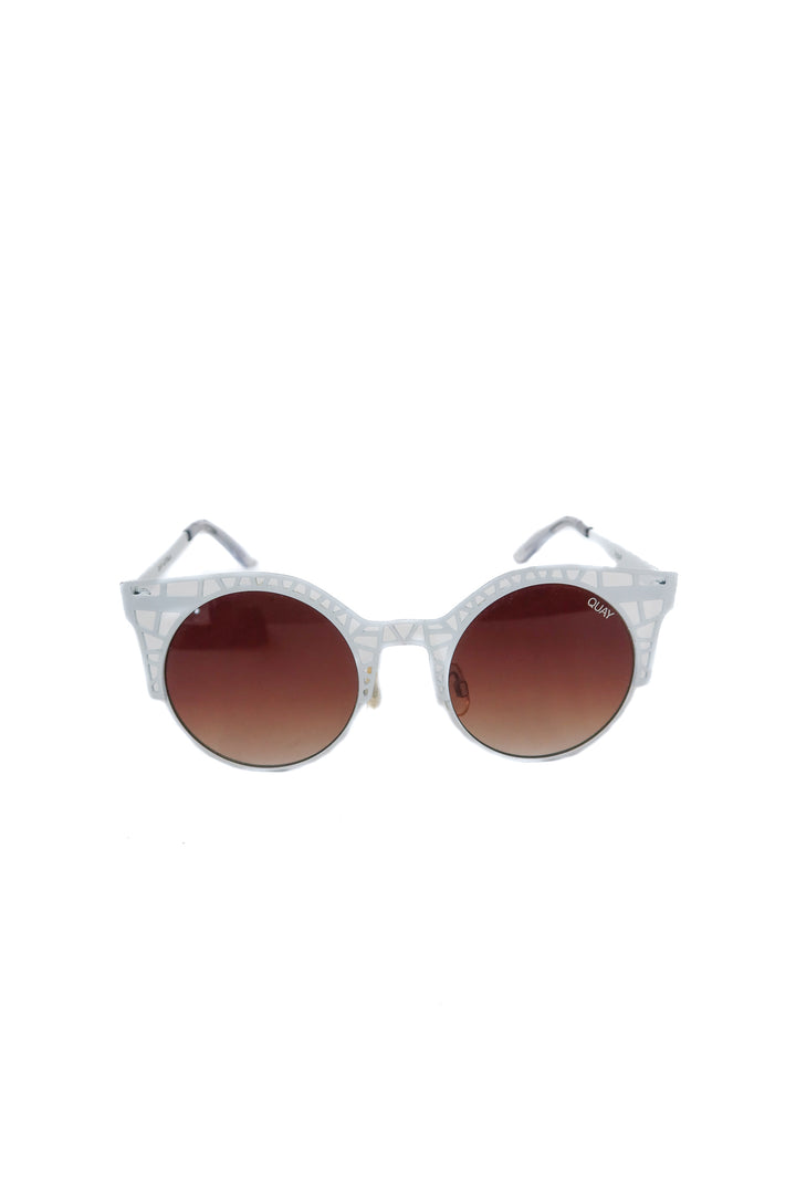 Quay white sunglasses