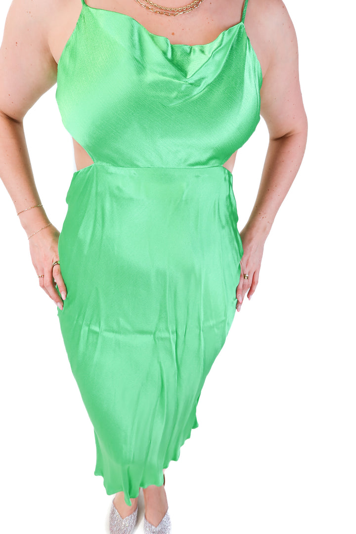 bec + bridge green strappy dress (8)
