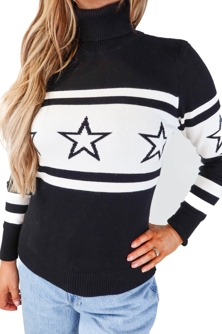 antonio melani black star sweater (m)