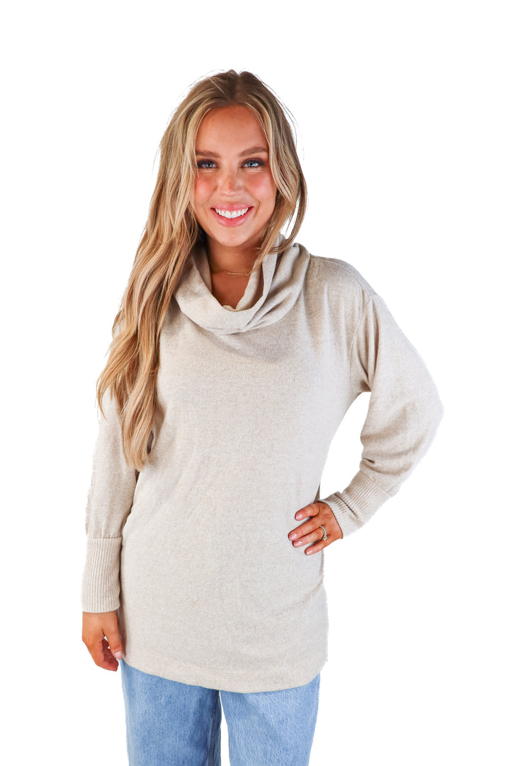maeve cowl neck sweater (m)