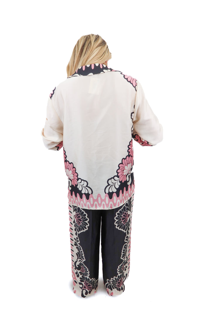 Zara black and pink pattern set (S)