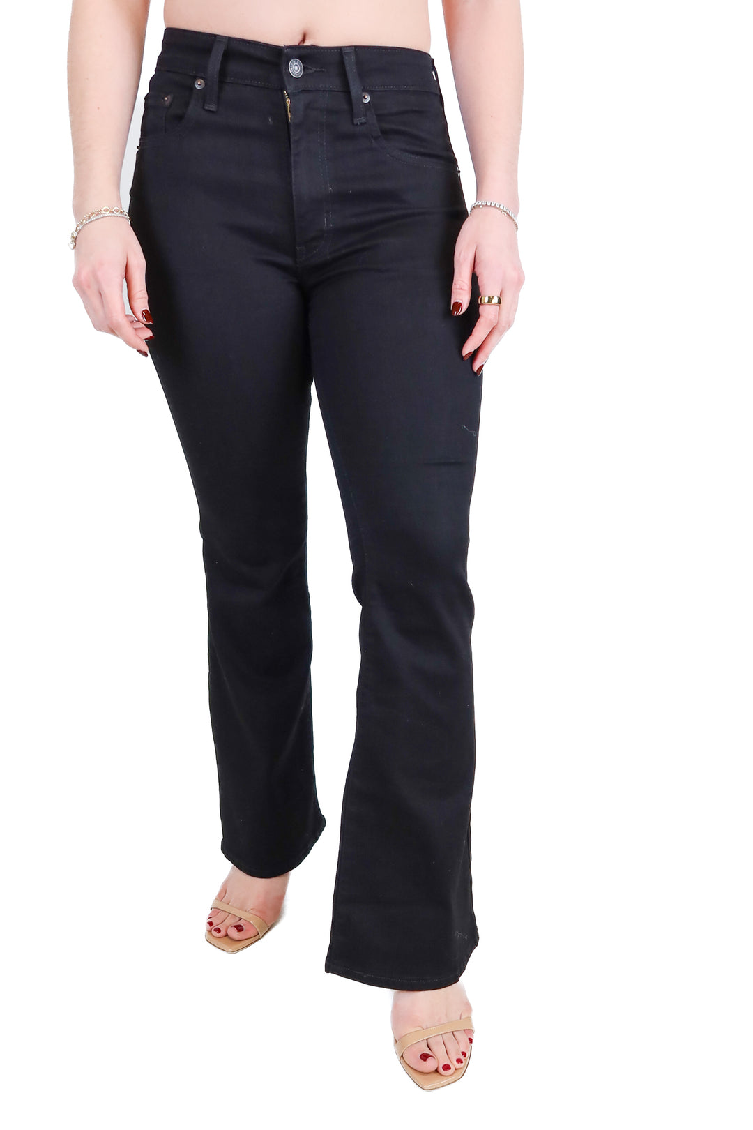 Levi's Black 726 Flare Jeans (27; retail $69.50)