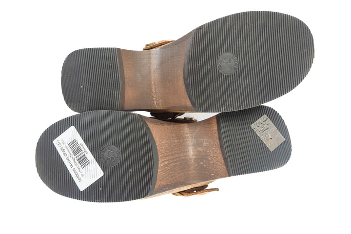 re/done brown clogs (37; retail $595)
