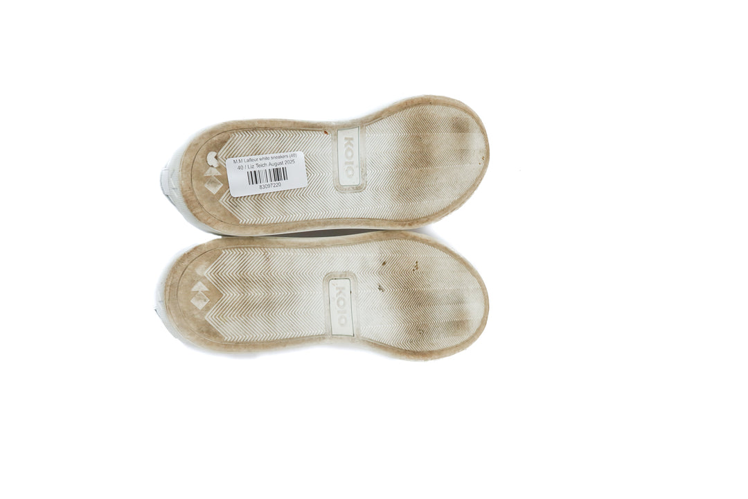 M.M Lafleur white sneakers (40/ US9-10)