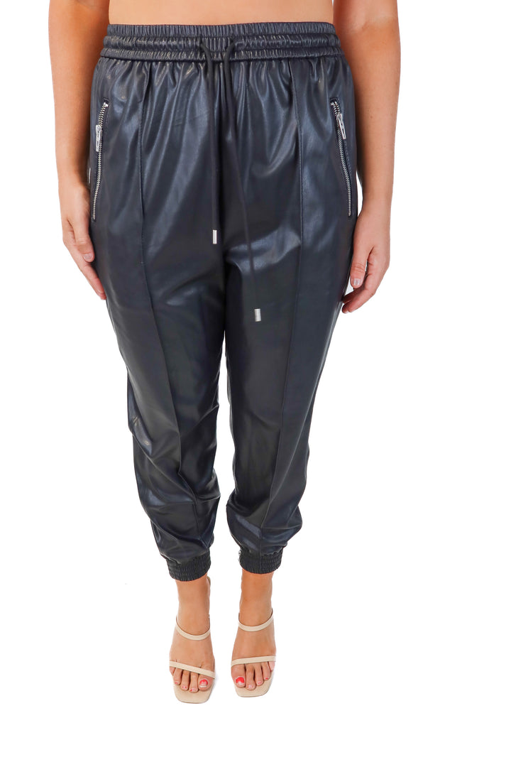 SOLD blanknyc black vegan leather joggers (30)
