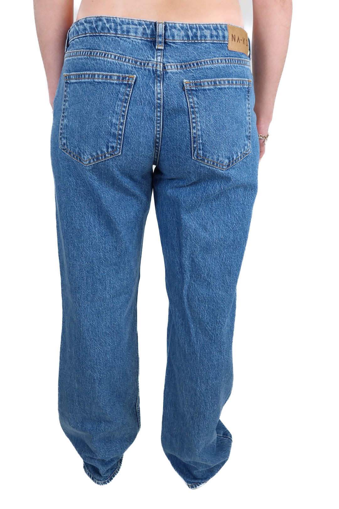 NA-KD Low Waist Jeans (M)