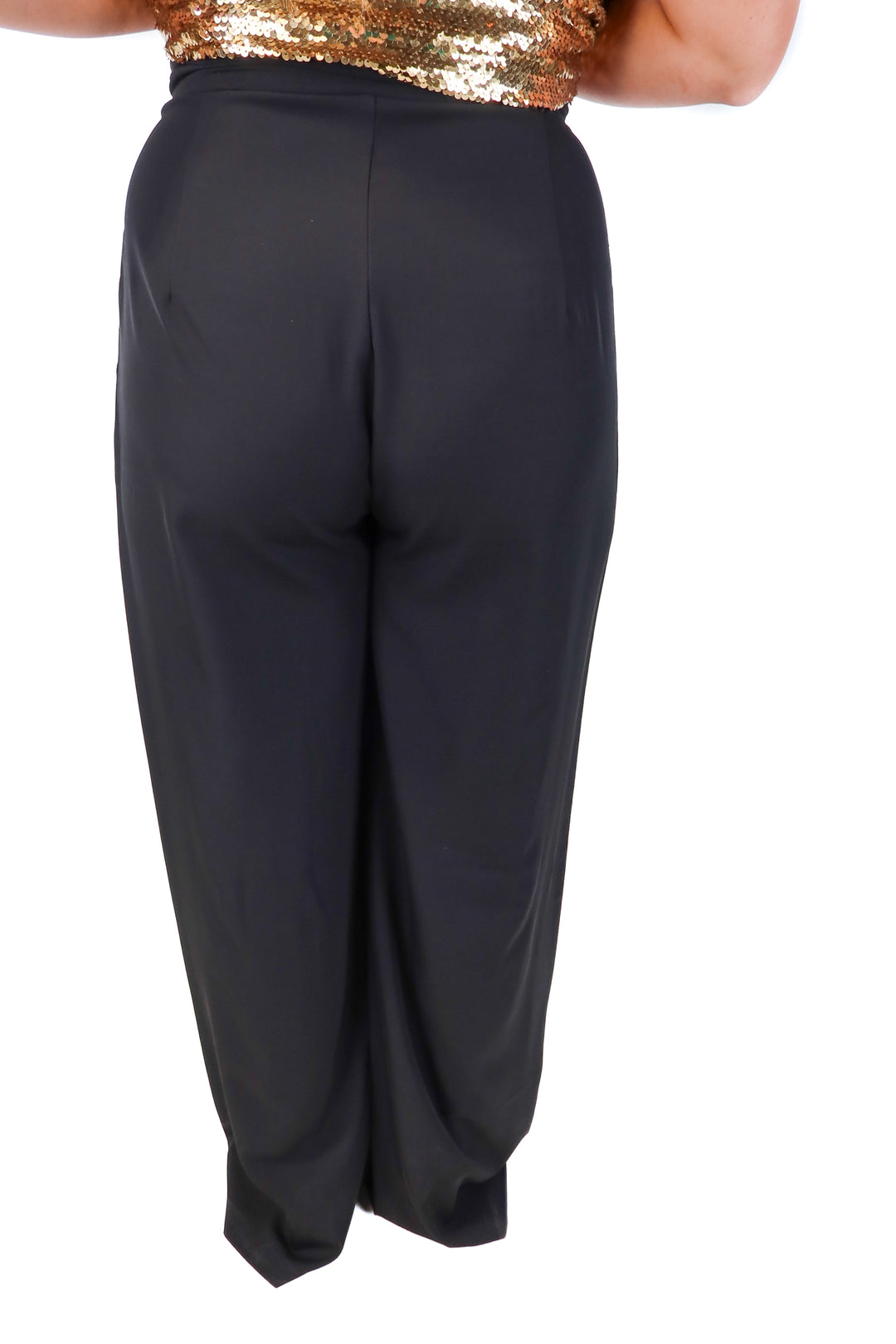 missguided black trousers (8T)