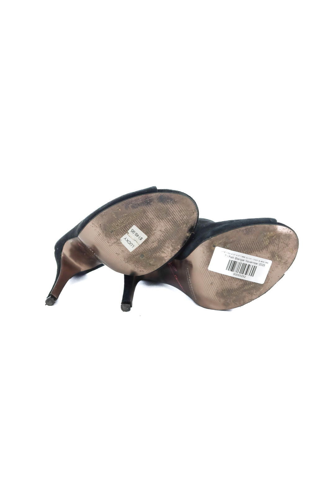 kristin cavallari x chinese laundry black suede peep toe heels (7)