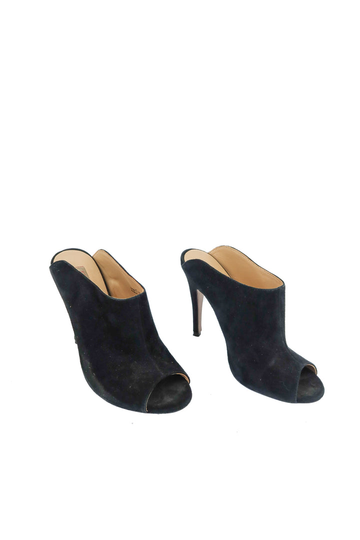 kristin cavallari x chinese laundry black suede peep toe heels (7)