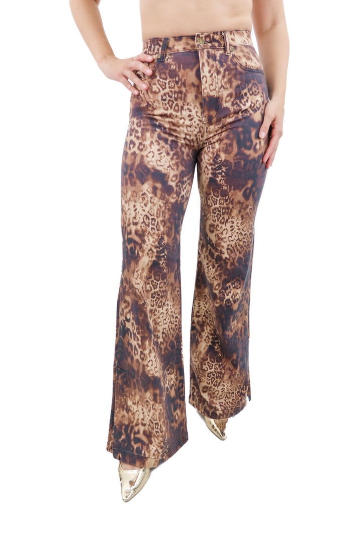 ramy brook leopard print wide leg jeans nwt (27)
