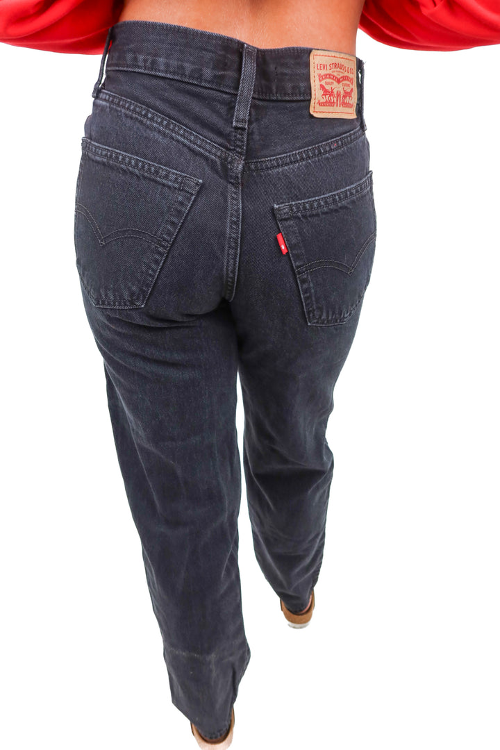 Levis 94' baggy black jeans (25)