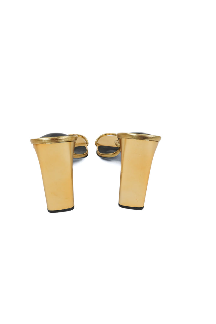 Tony Bianco gold sandals (8.5; retail $170)