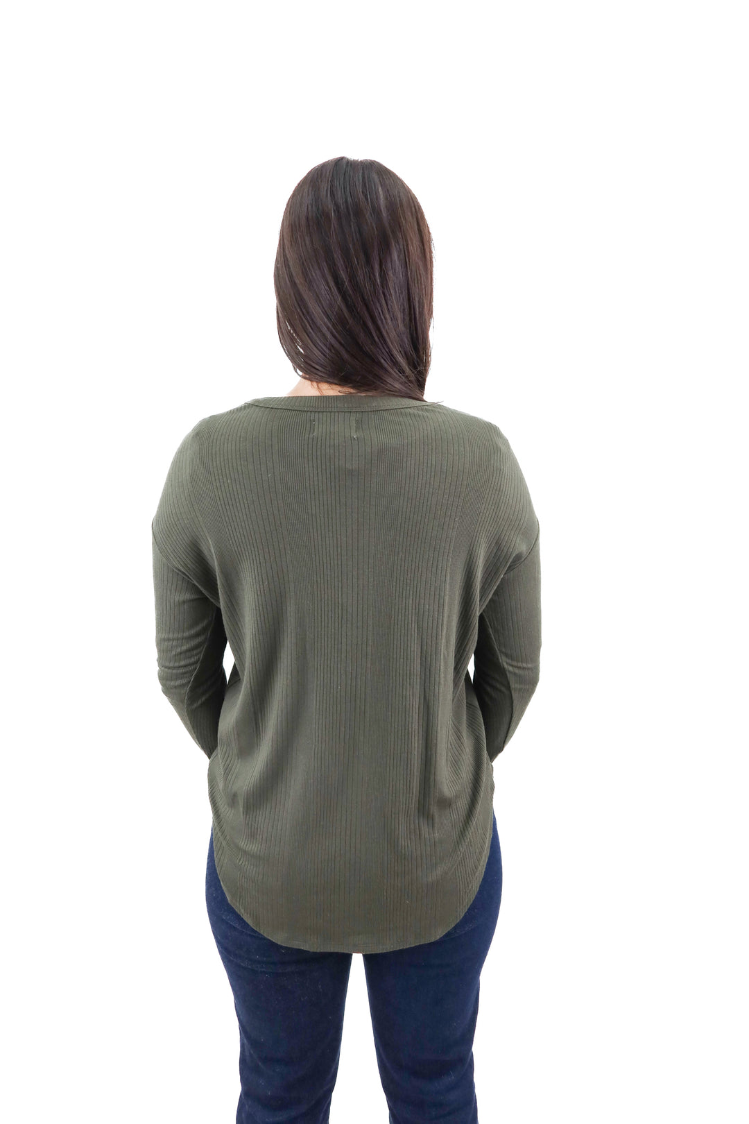 lou & grey green long sleeve top (xs)