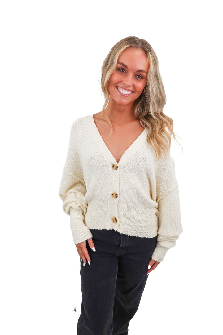 Free People cream cardigan (S)