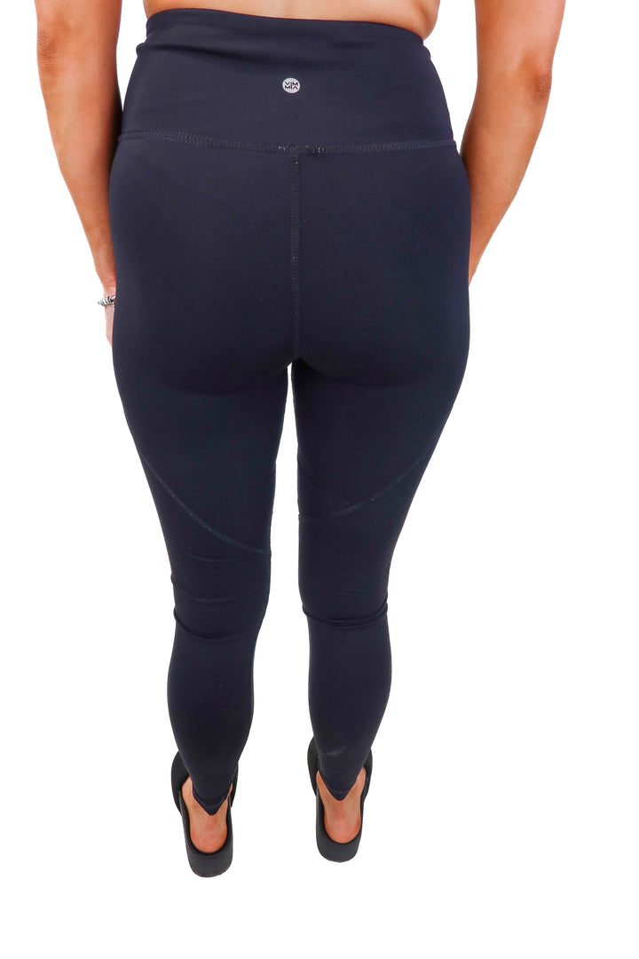 vimmia black mesh detail leggings (xs*)