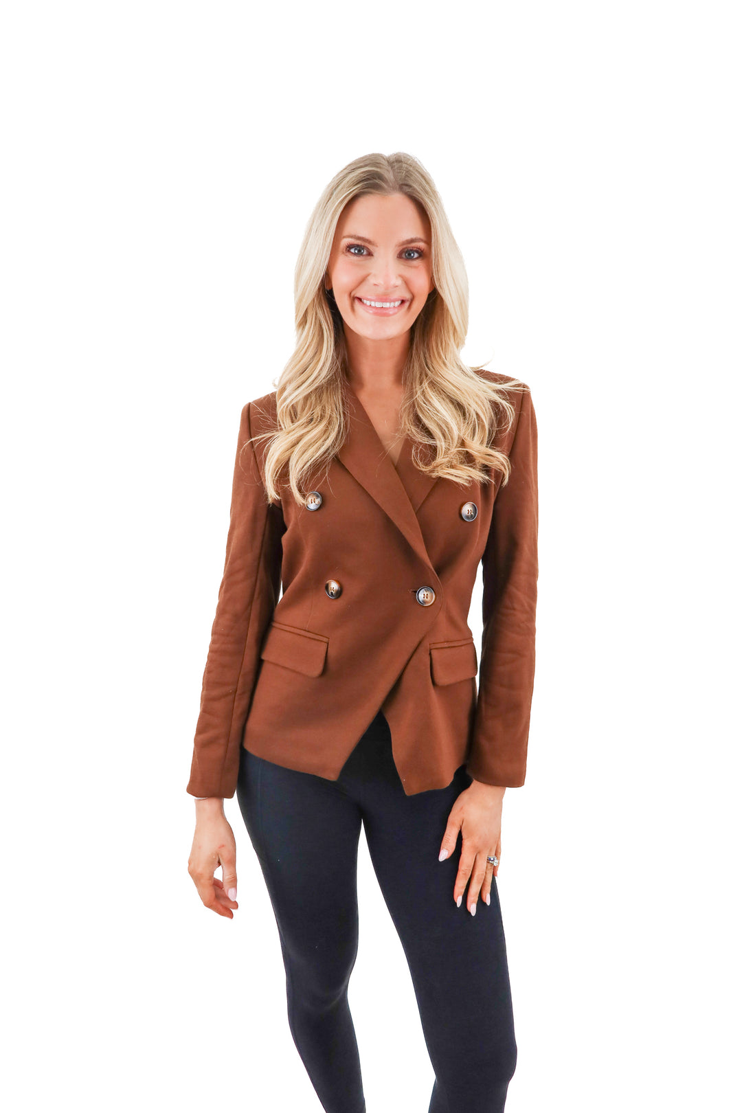 gibsonlook brown tuscan saddle blazer nwt (s; retail $99)