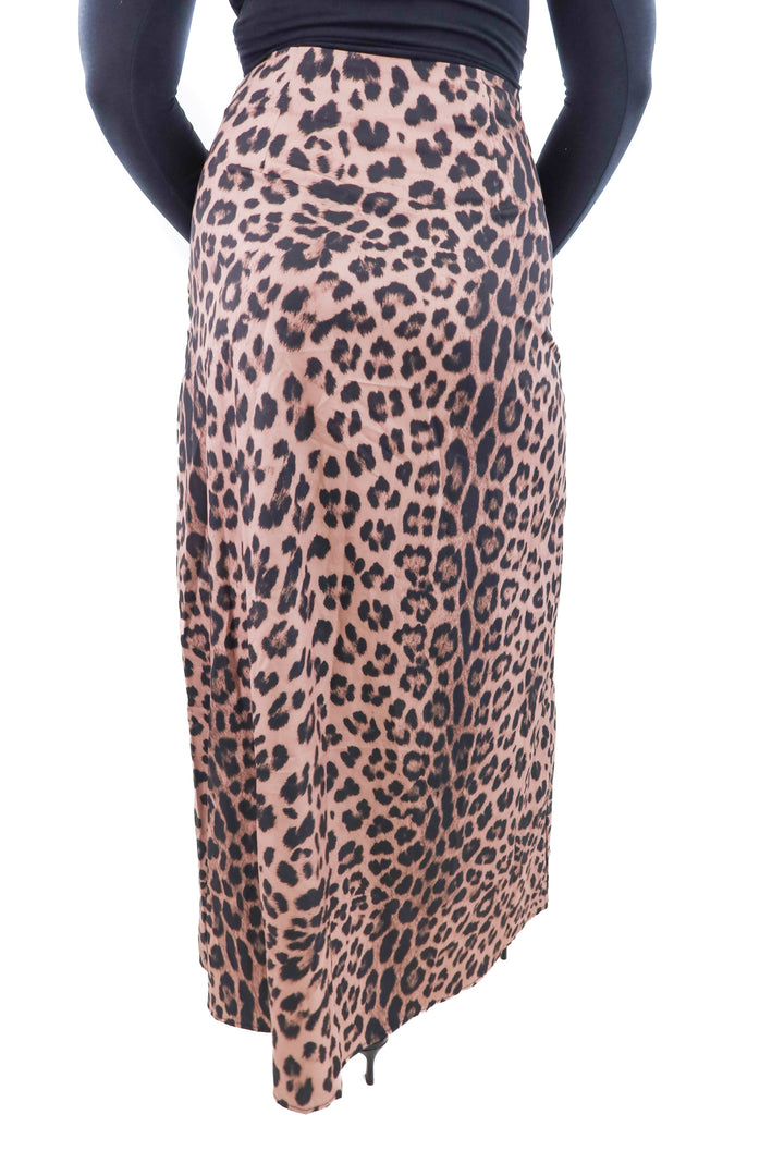 miss sparkling leopard maxi skirt (s; retail $42)