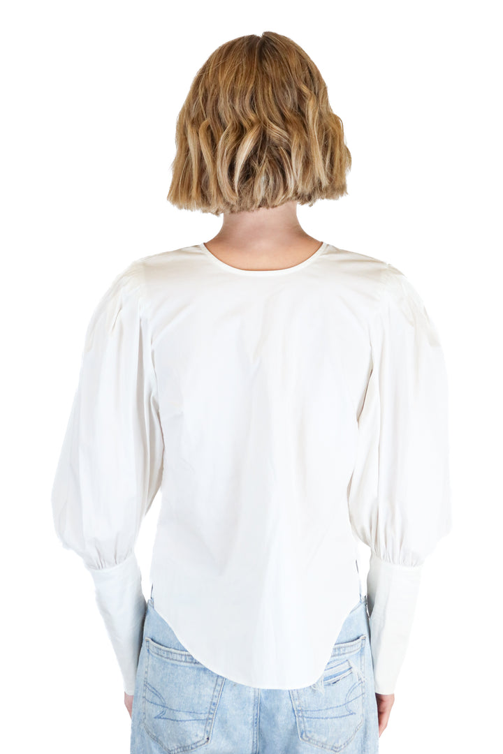 Veronica Beard White Button Blouse (2; retail $398)