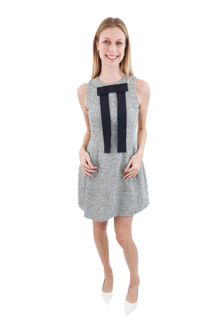 a loves a grey sparkly tweed dress (xs)