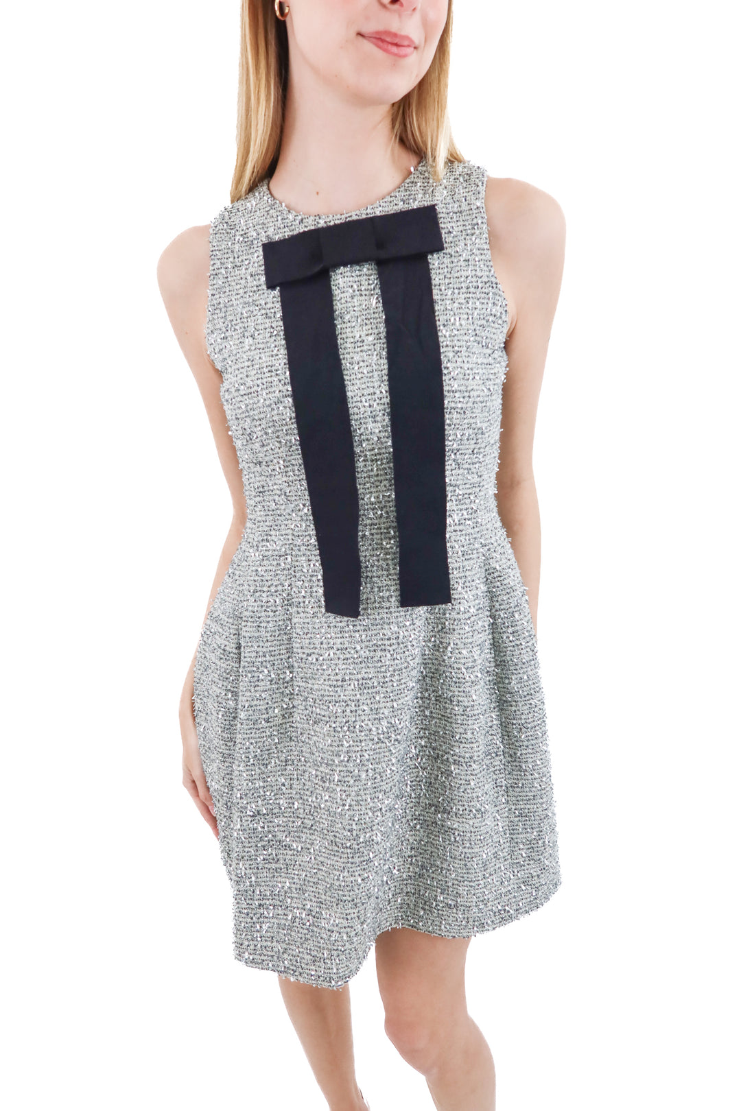 a loves a grey sparkly tweed dress (xs)