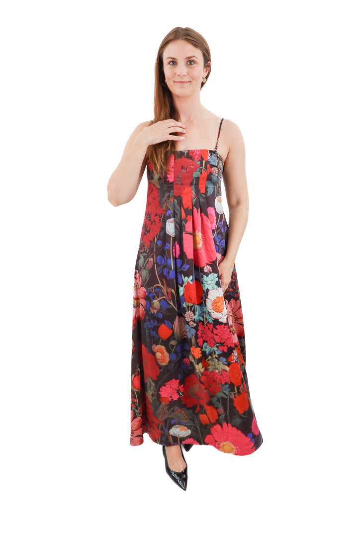 free people floral convertible maxi dress nwt (s; retail $300)
