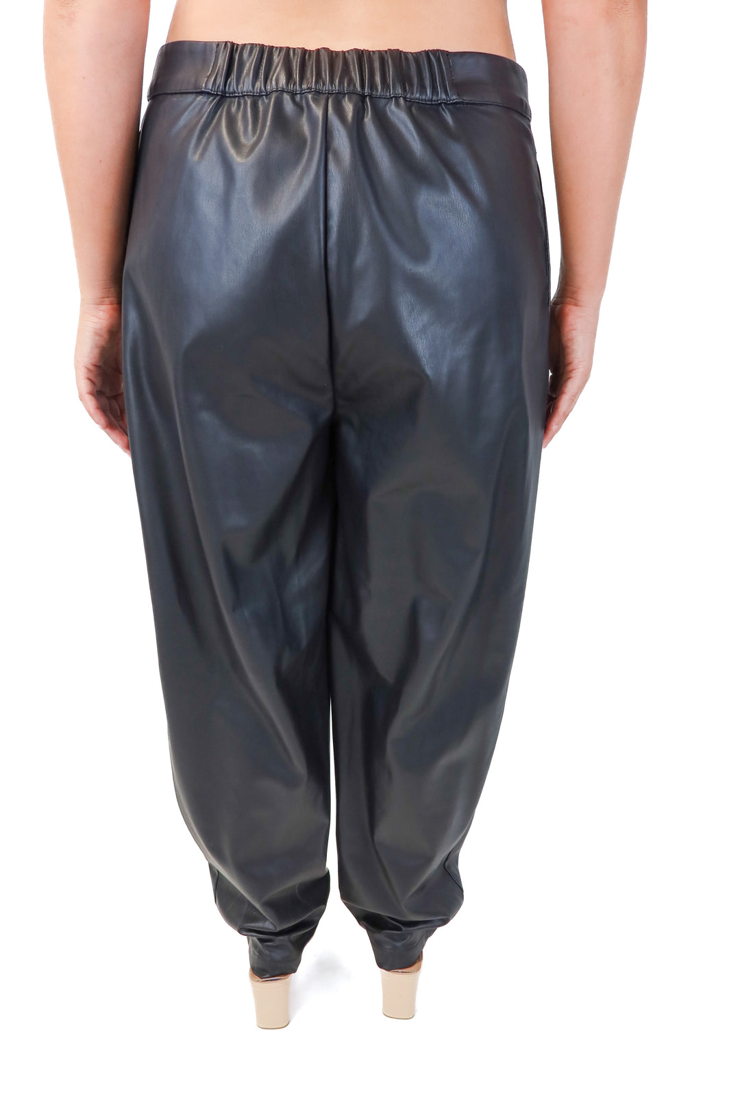 signed blake black vegan leather pants NWT (XL)