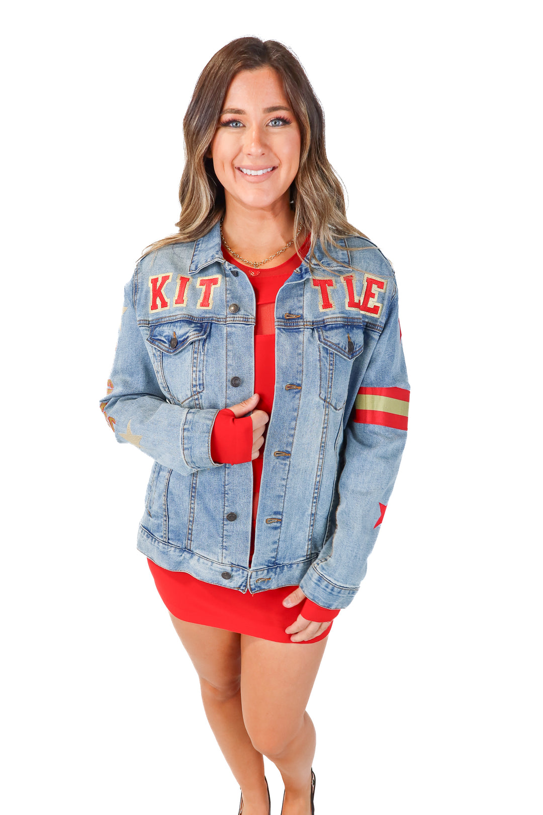 AUCTION brodenim light wash kittle jacket (L)- ends 5/20 at 8pm CT