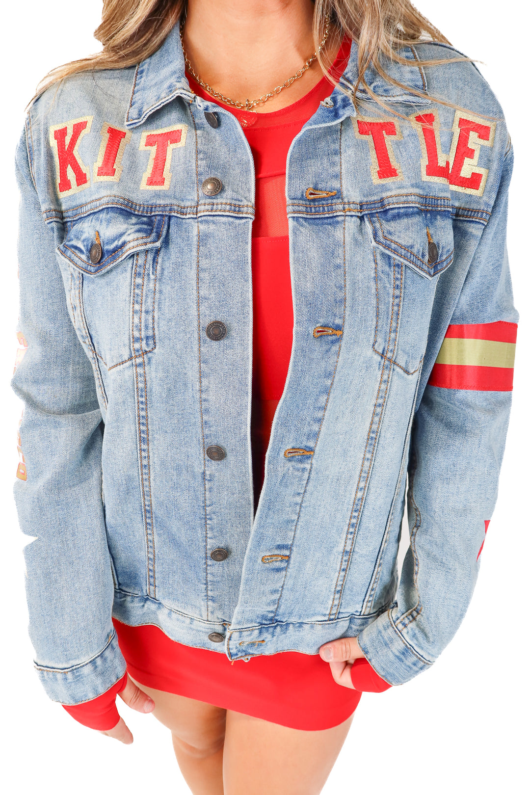 AUCTION brodenim light wash kittle jacket (L)- ends 5/20 at 8pm CT
