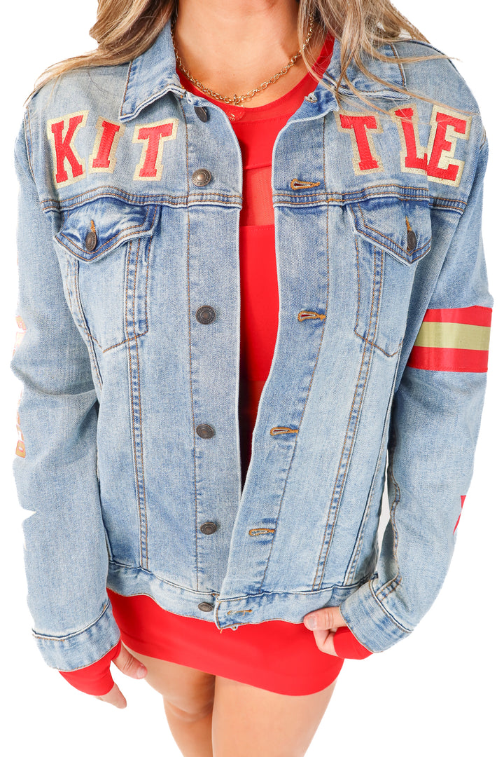 AUCTION brodenim light wash kittle jacket (L)- ends 5/20 at 8pm CT