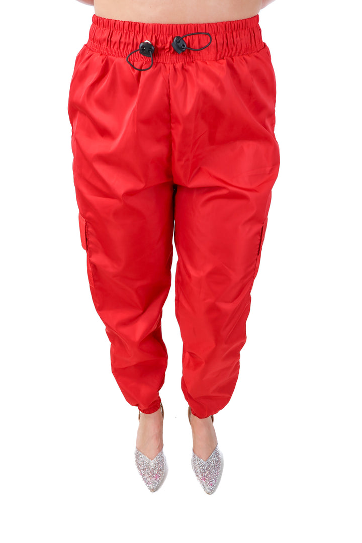 boohoo red windbreaker joggers (12)