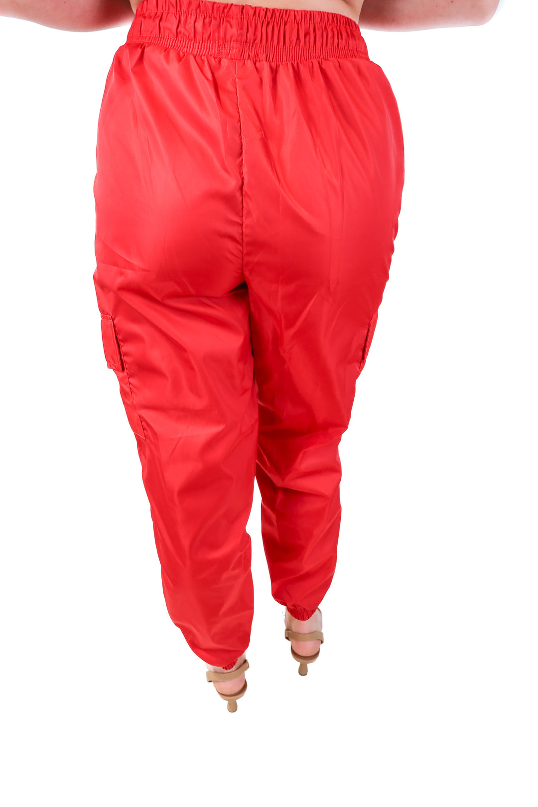 boohoo red windbreaker joggers (12)