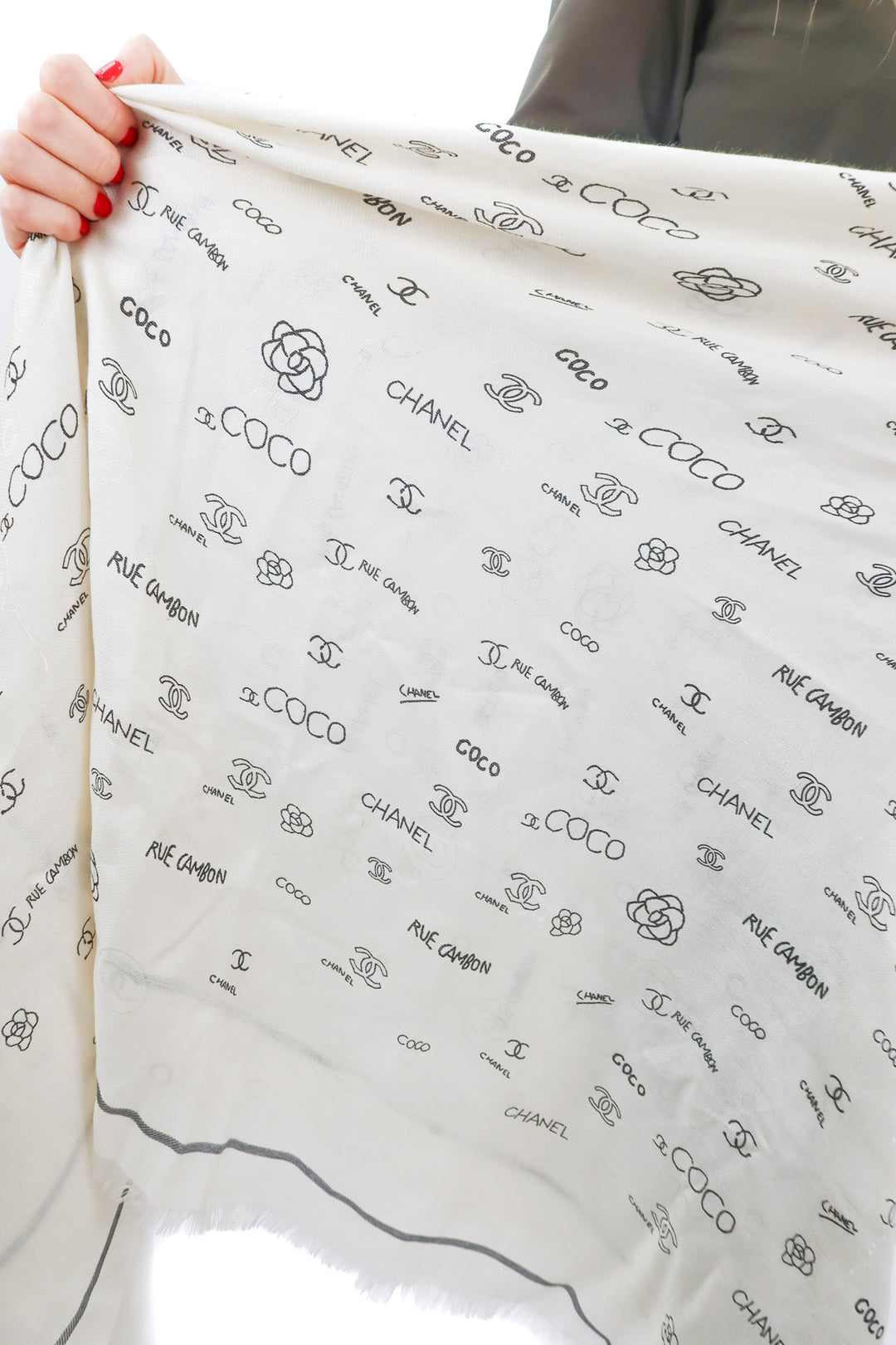 Chanel logo scarf