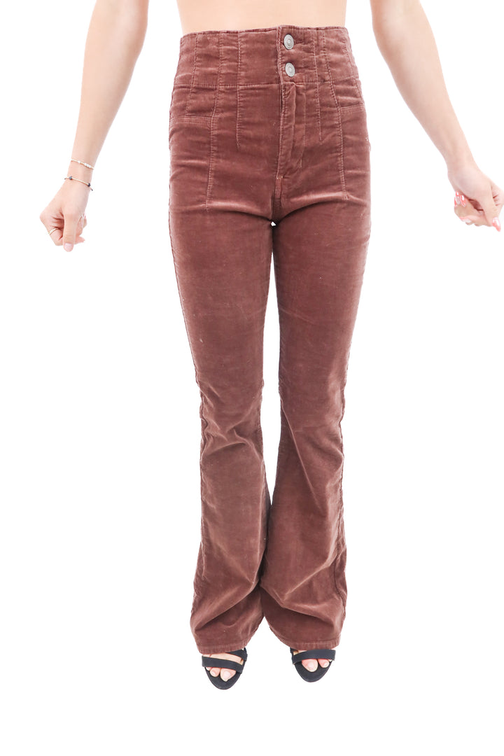 we the free brown corduroy bell bottom pants (25)