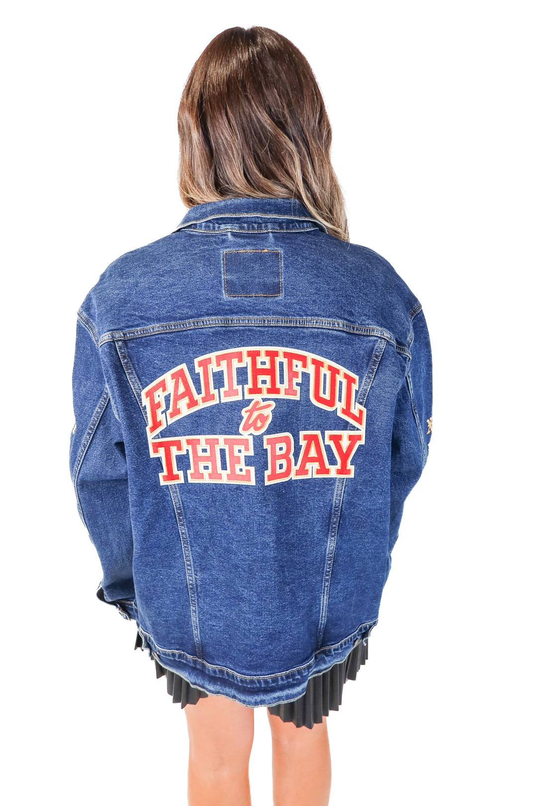 SOLD levis dark wash 49ers jacket NWT (XXL)