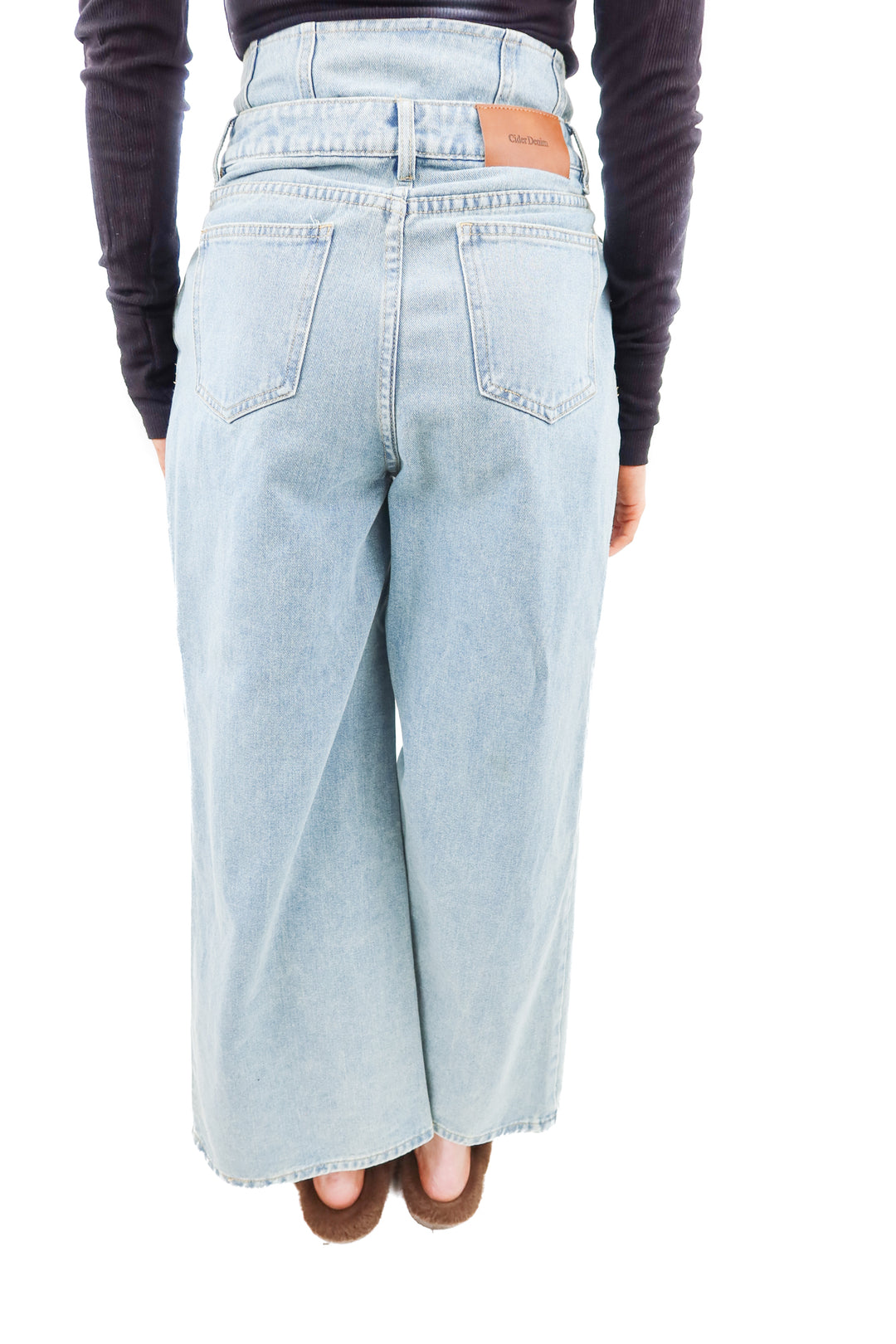 cider high waist wide leg baggy pants (xs)