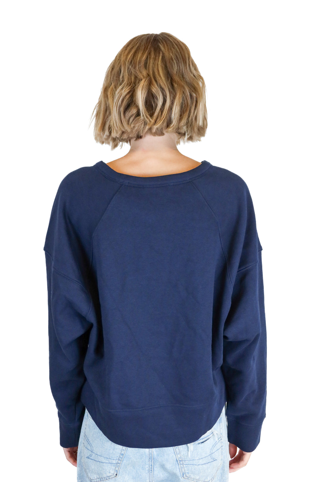 Ann Taylor Navy Sweatshirt NWT (S; retail $69.50)