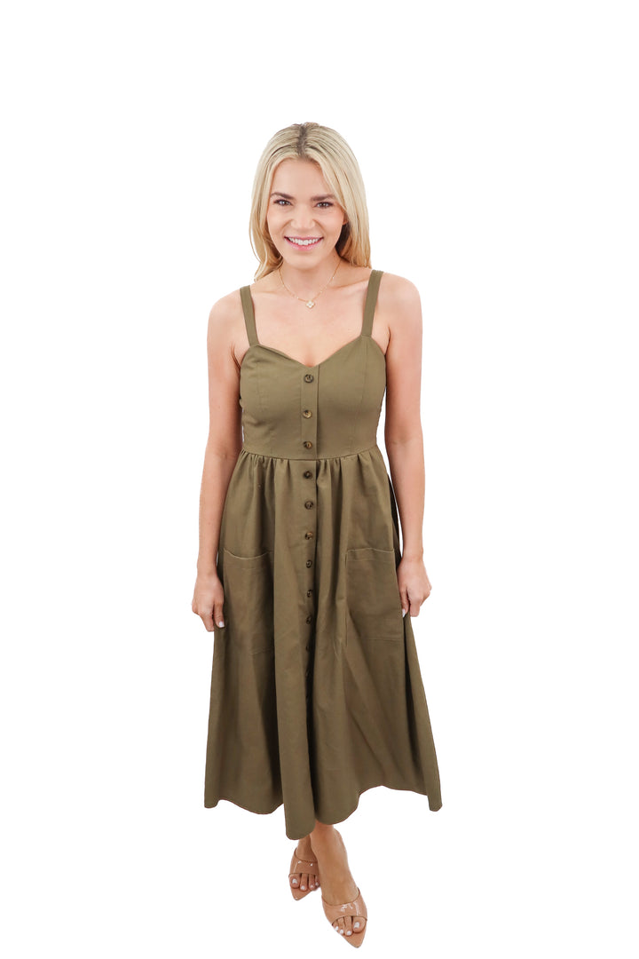 Cupshe green dress (S/M) NWT