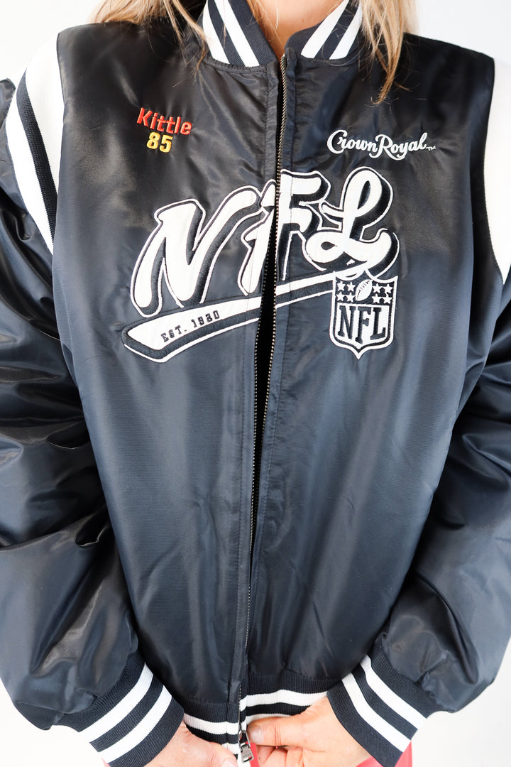 AUCTION wear by erin andrews black kittle jacket (XL)-ends 5/20 at 8 pm CT