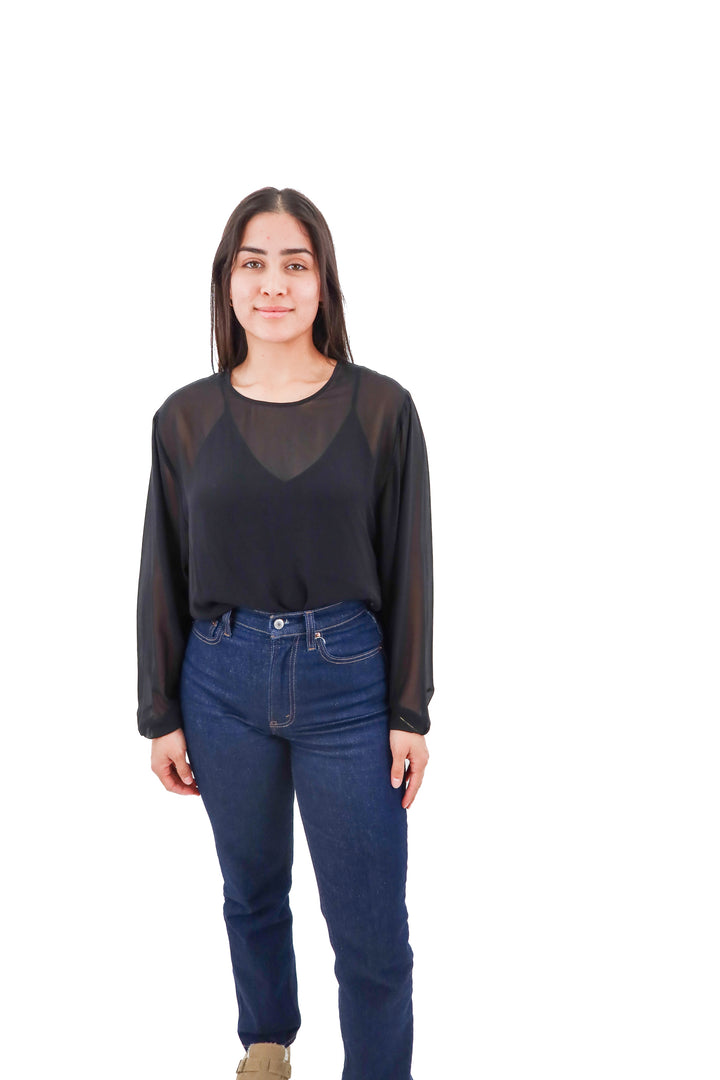 express black long sleeve bodysuit (s)
