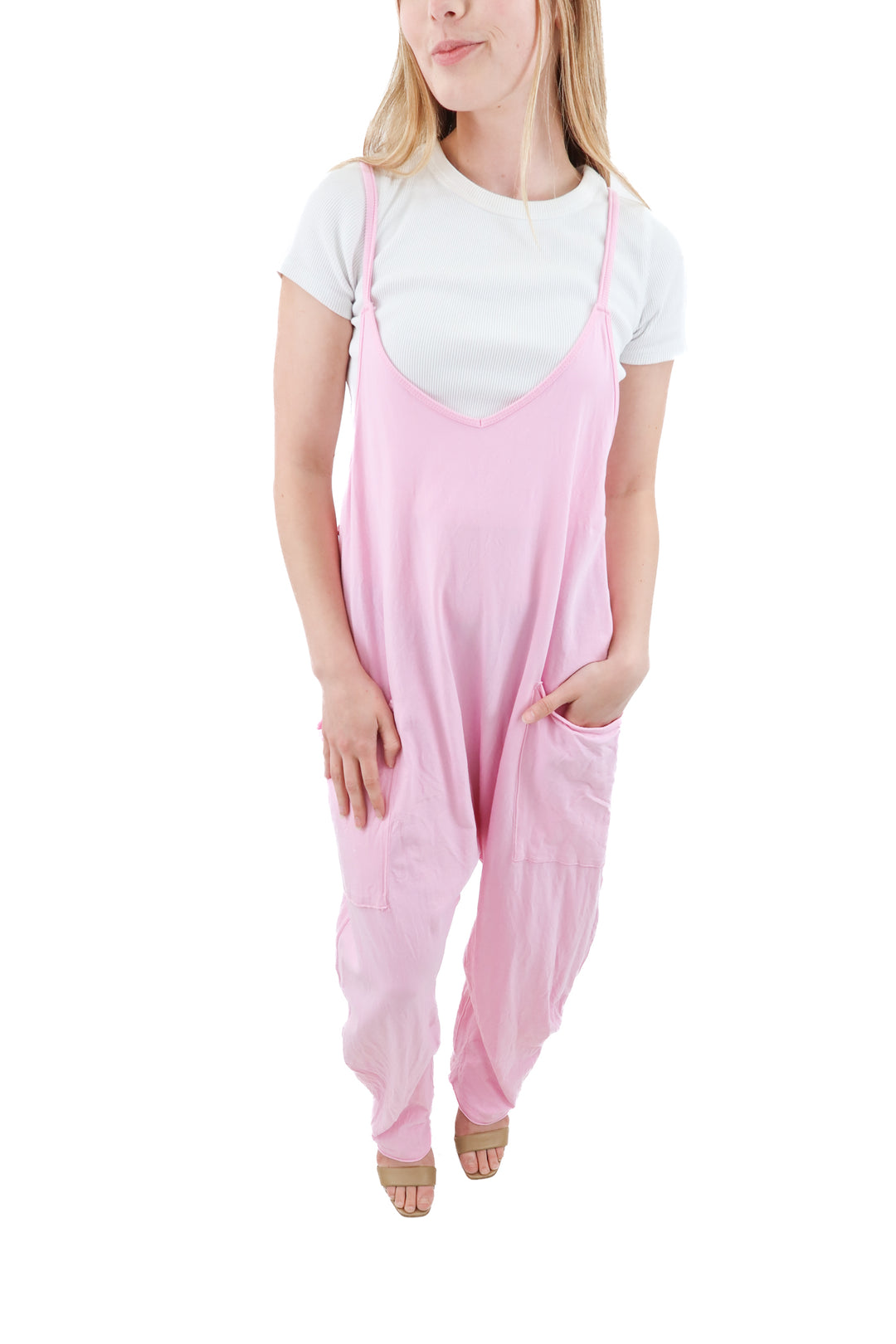 fp movement pink jumpsuit (xs)