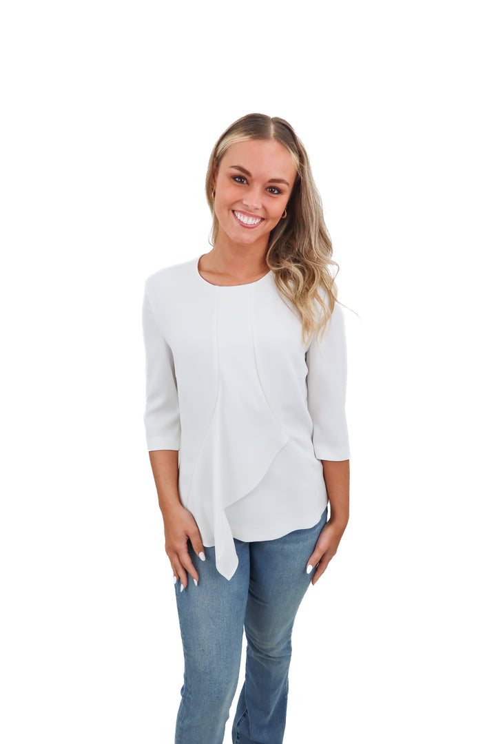 hugo boss white blouse NWT (6; retail $325)