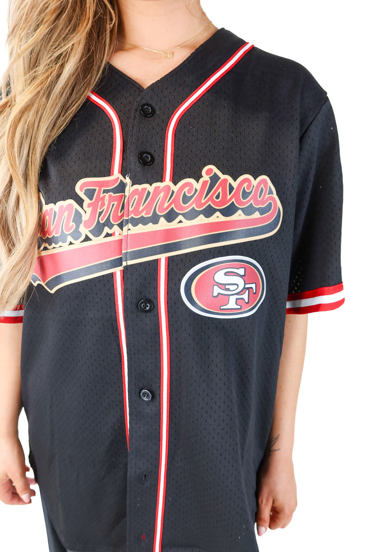 AUCTION pro standard 49ers baseball jersey (L) GAMEDAY