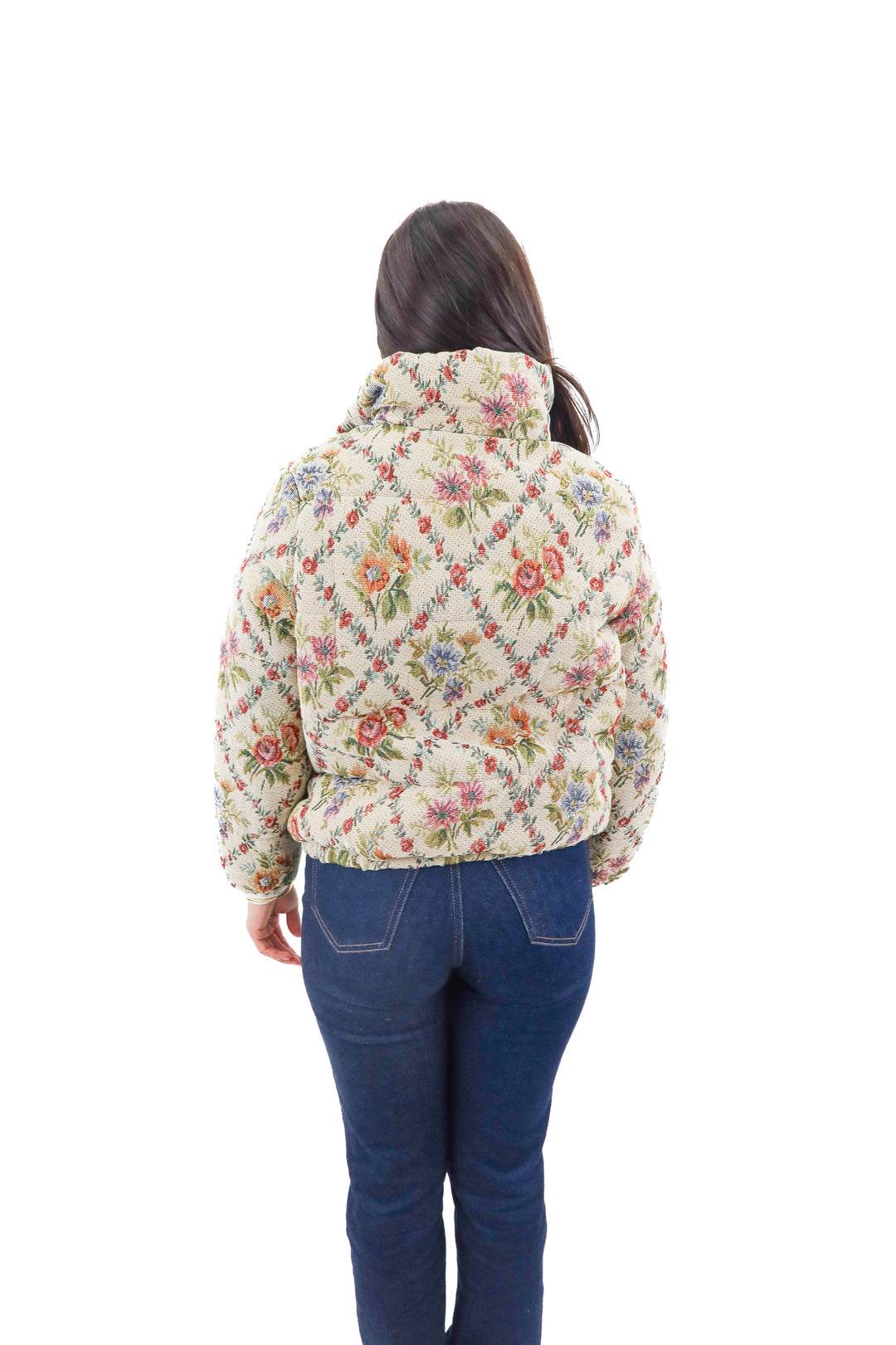 Cider floral puffer jacket NWT (m)