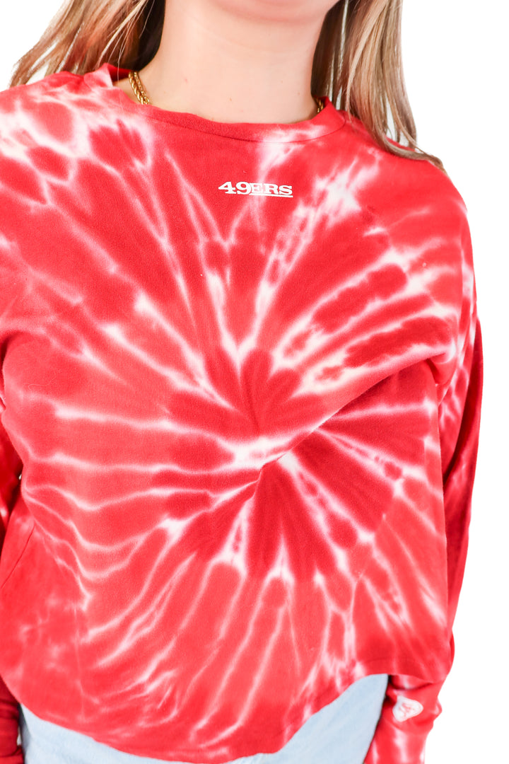 SOLD wear by erin andrews tie dye 49ers top (m) GAMEDAY