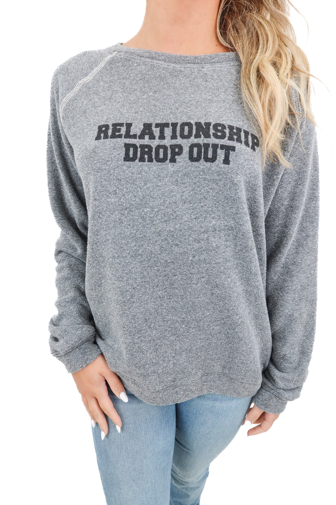 elkin "relationship drop out" crewneck (L)